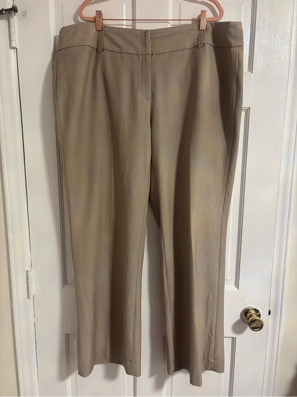 Rafaella Women's Khaki Straight-Leg Dress Pants